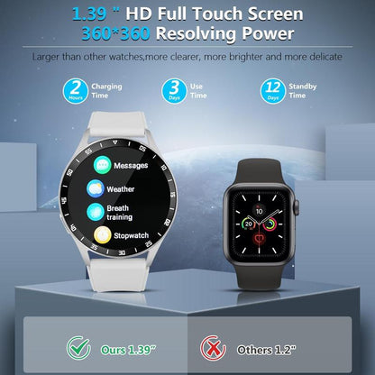 Smart Watch with Earbuds 2In1, 1.39" IPS Screen IP67 Waterproof Smartwatch (White) Bluetooth Devices Wearable Smartwatch Earbuds Smartphone Wristwatch