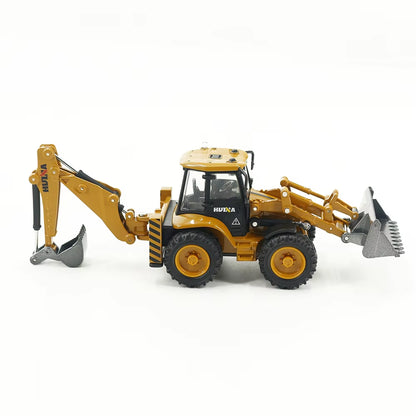 Huina 1:50 Static Mixer Dump Truck Loader Roller Engineering Vehicle Suit Excavator Model Children'S Toy Engineering Alloy Model