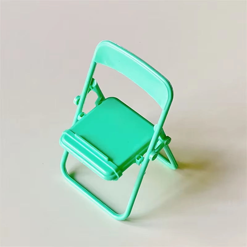 Foldable Lazy Mobile Phone Holder Cute Sweet Creative Desktop Mini Chair Stand Can Be Used as Decorative Ornaments