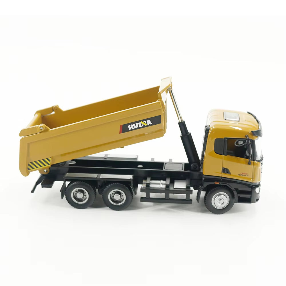 Huina 1:50 Static Mixer Dump Truck Loader Roller Engineering Vehicle Suit Excavator Model Children'S Toy Engineering Alloy Model