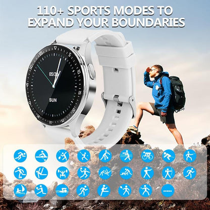 Smart Watch with Earbuds 2In1, 1.39" IPS Screen IP67 Waterproof Smartwatch (White) Bluetooth Devices Wearable Smartwatch Earbuds Smartphone Wristwatch