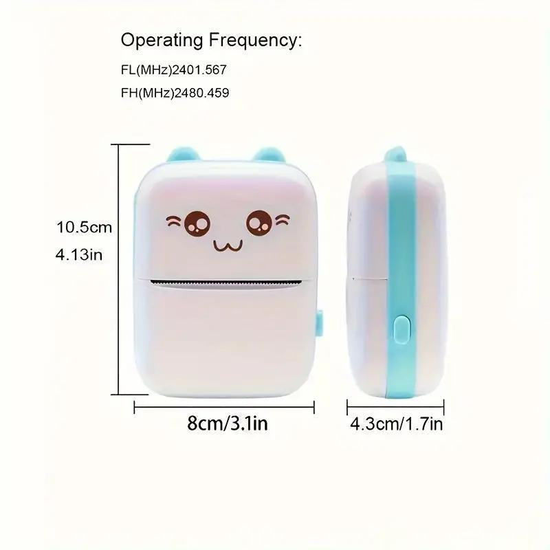 Mini Printer, Wireless Mini Photo Printer, Portable Mini Thermal Printer for Diaries, Study Notes