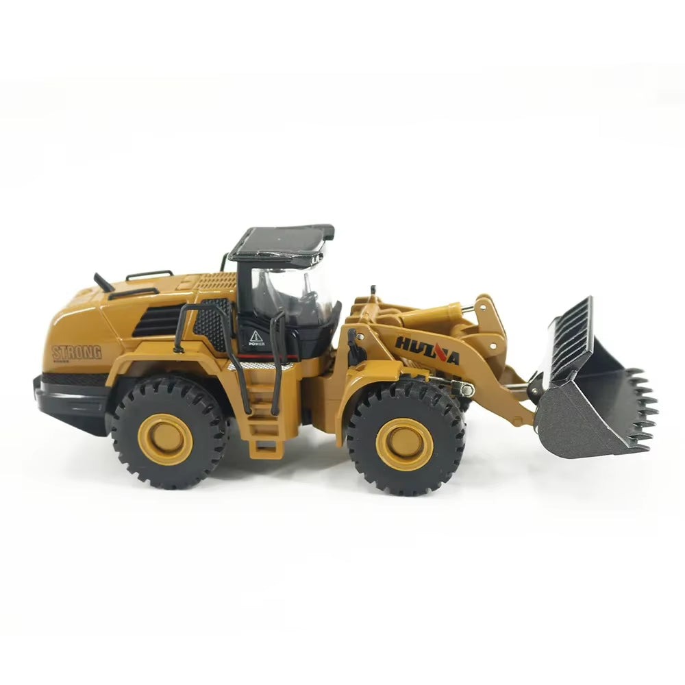 Huina 1:50 Static Mixer Dump Truck Loader Roller Engineering Vehicle Suit Excavator Model Children'S Toy Engineering Alloy Model