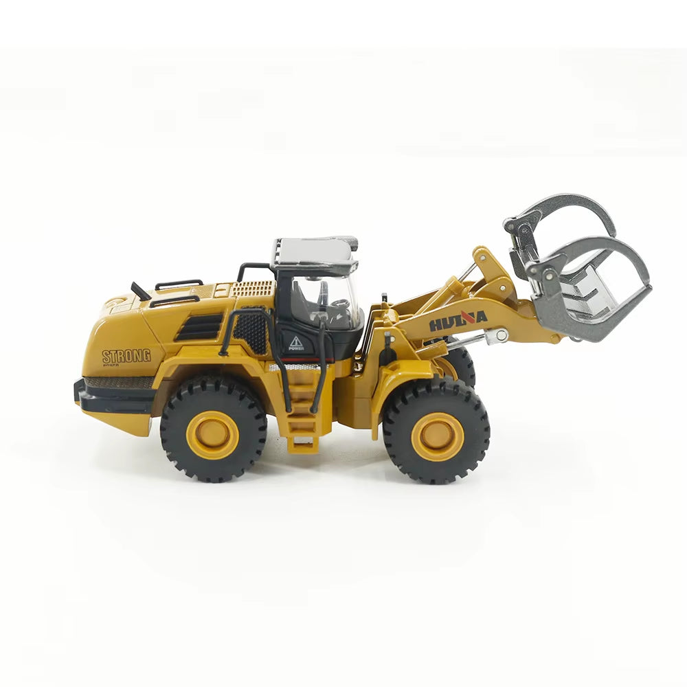 Huina 1:50 Static Mixer Dump Truck Loader Roller Engineering Vehicle Suit Excavator Model Children'S Toy Engineering Alloy Model