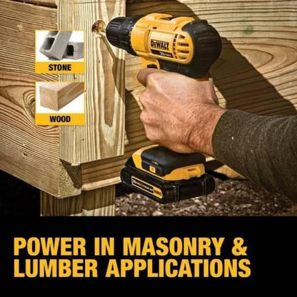 Limited-Time Deal: DEWALT 20V MAX Cordless Drill and Impact Driver, Power Tool Combo Kit with 2 Batteries and Charger (DCK240C2)