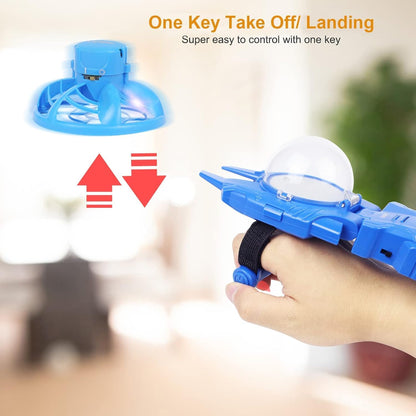 Mini Drone for Kids, One Key Take off Landing UFO Flying Toys with LED Lights Magic Wrist Control Easy to Operate for Beginners Boys Girls