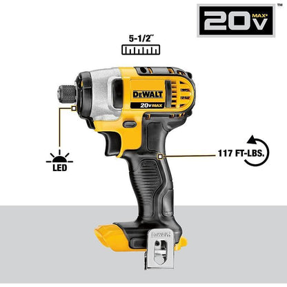 Limited-Time Deal: DEWALT 20V MAX Cordless Drill and Impact Driver, Power Tool Combo Kit with 2 Batteries and Charger (DCK240C2)