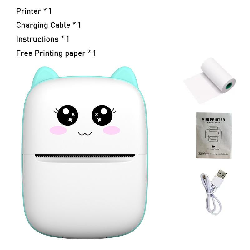 Mini Printer, Wireless Mini Photo Printer, Portable Mini Thermal Printer for Diaries, Study Notes