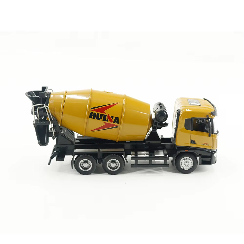 Huina 1:50 Static Mixer Dump Truck Loader Roller Engineering Vehicle Suit Excavator Model Children'S Toy Engineering Alloy Model