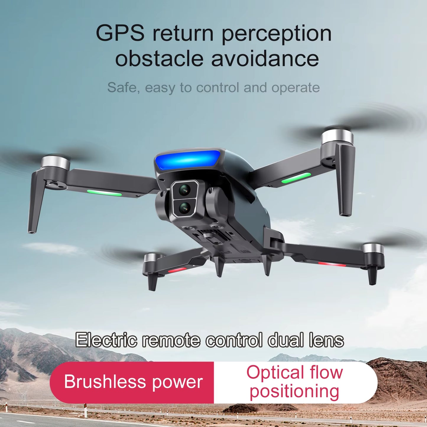 S181 GPS Drone Camera 8K Professional FPV Dron 4K Camera Photography RC Quadcopter Aerial Aircraft Helicopter Obstacle Avoidance