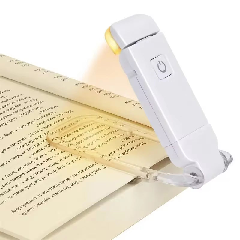 LED USB Rechargeable Book Light Reading Light Eye Protection Night Light Portable Clip Desk Light Bookmark Read Light Night Lamp