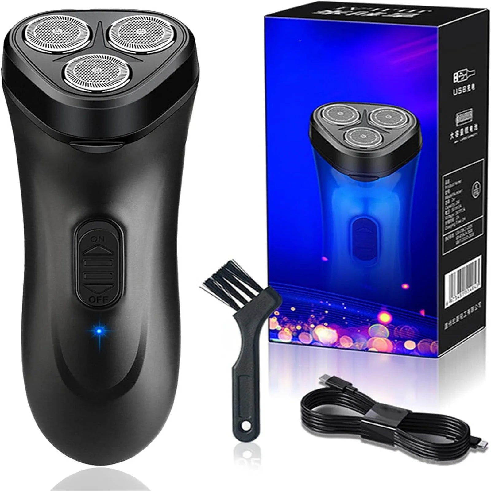 Electric Shavers for Men Rechargeable Electric Shaver Lightweight Electric Shavers with Brushes Portable Travel Shavers Fuzz Face Mini Smt1000 Self Cut System for Beards