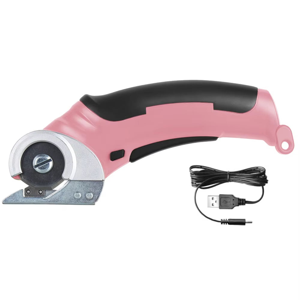 Electric Scissors Rechargeable Cordless Electric Cutter Shear for Cardboard Leather Fabric Scrapbook Carpet Electric Rotary Cutt