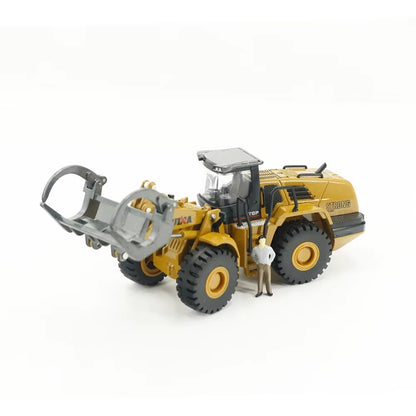 Huina 1:50 Static Mixer Dump Truck Loader Roller Engineering Vehicle Suit Excavator Model Children'S Toy Engineering Alloy Model