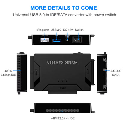 USB 3.0 Zilkee Ultra Recovery Converter Sata HDD SSD Hard Disk Drive Data Transfer Converter SATA Adapter Cable